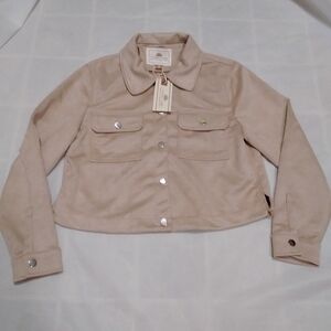 NWT 1 Sunset Lane Snap Up Cropped Jacket Medium